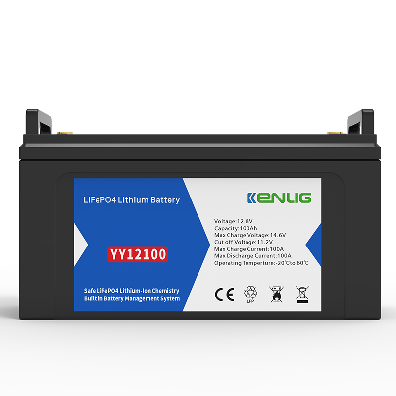 حزمة البطارية البلاستيكية المحمولة Kenlig 12.8v 100/120/150/200ah المستخدمة في نظام تخزين الطاقة الشمسي التجاري في المنزل بطارية الليثيوم